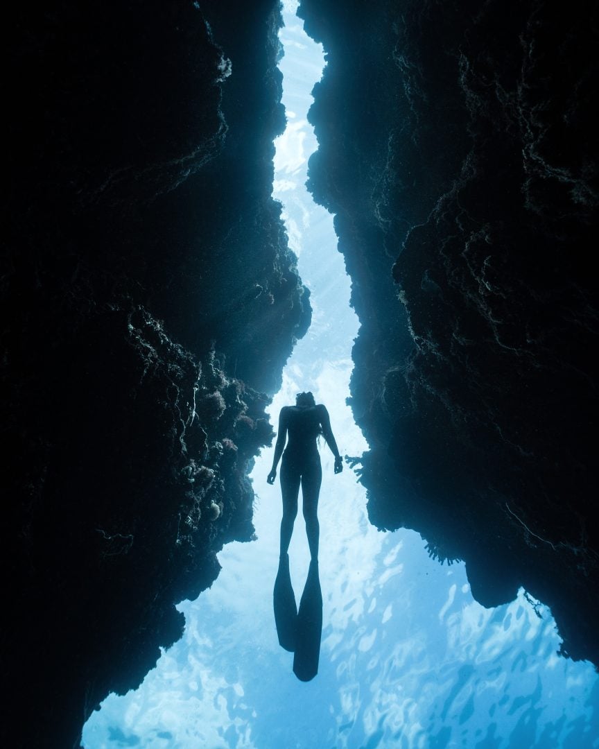 This award-winning photographer free dives for the perfect shot