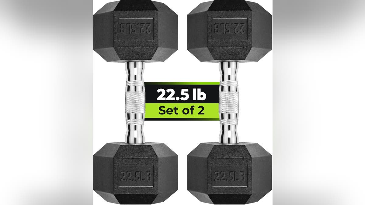This dumbbell set is perfect for your home workout.