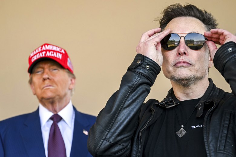 President-elect Donald Trump arrives to watch the test flight of SpaceX's mega-rocket Starship with Elon Musk